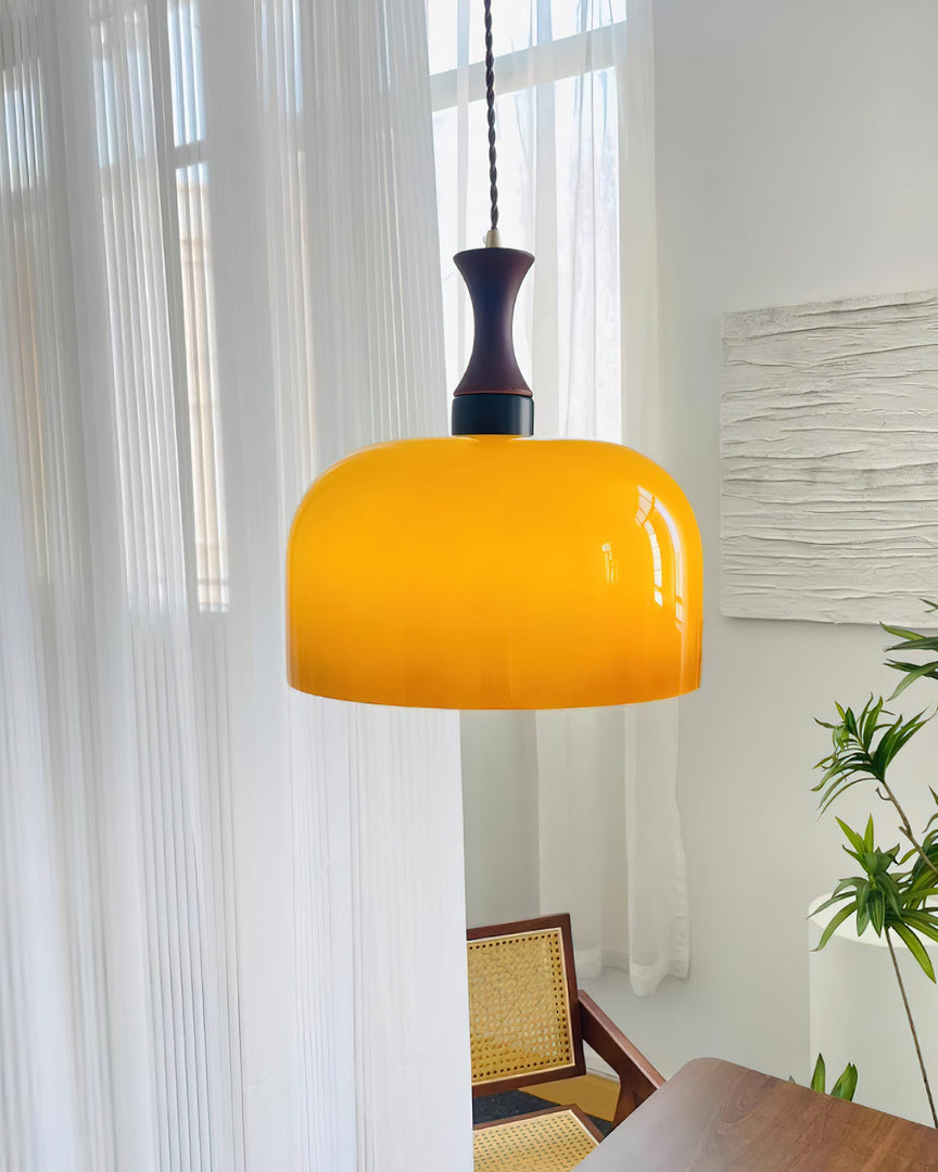Lampe suspendue en verre Lacey