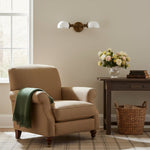 Load image into Gallery viewer, Ornato Luxe Art Deco Vanity Sconce – Opal Glass Wall Light for Bathroom &amp; Dressing Room
