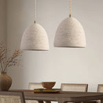 Bild in Gallery-Viewer laden, Textured Cement Gold Plug-In Swag Pendant