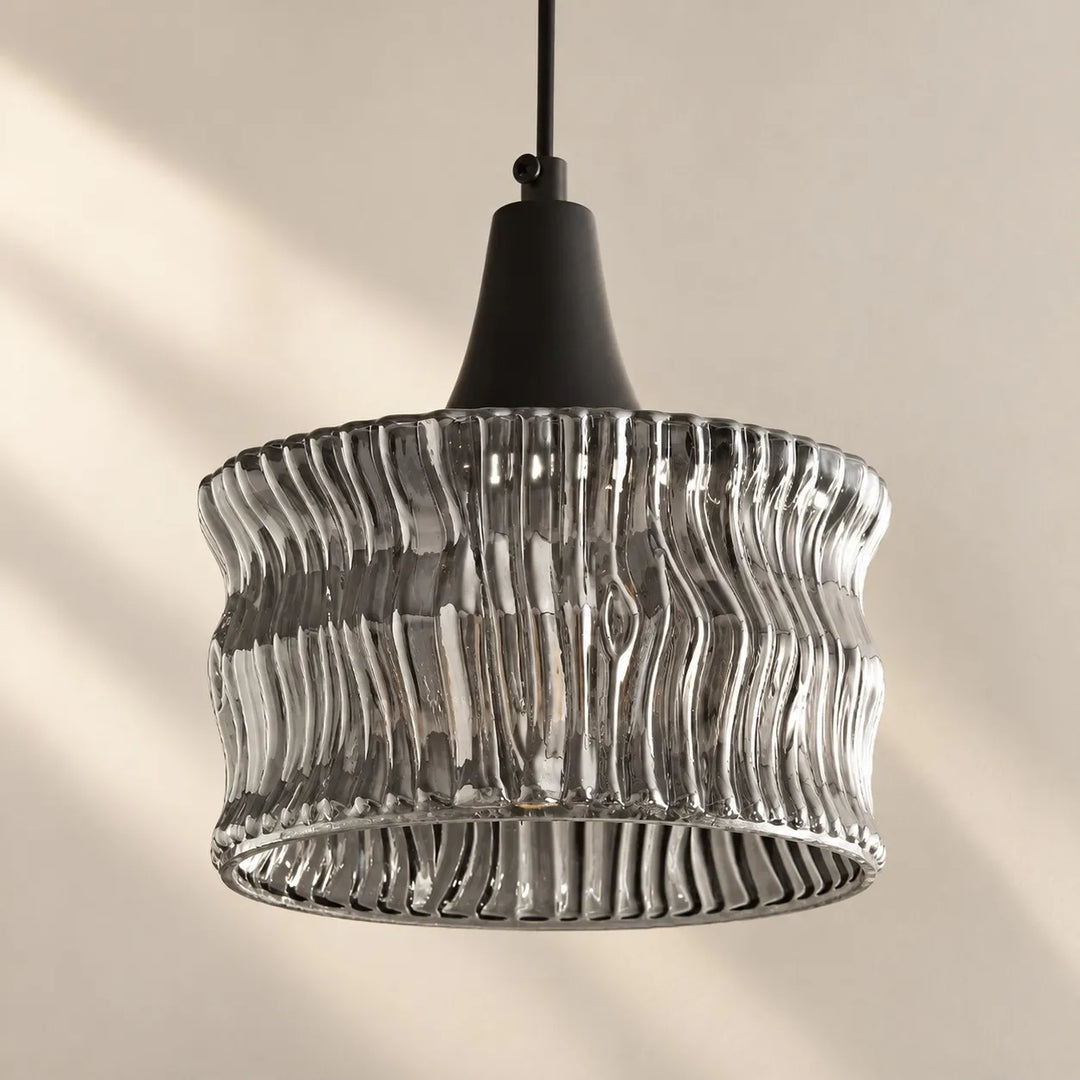 Wabi-Sabi Brass Glass Pendant Light