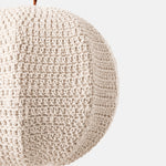 Charger l'image dans la visionneuse de galerie, Angled close-up of mixed stitch panels on the ivory globe shade