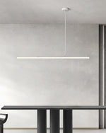 Charger l&#39;image dans la visionneuse de galerie, Lustre de salle à manger décoratif contemporain avec interrupteur à bouton-poussoir et peinture blanche
