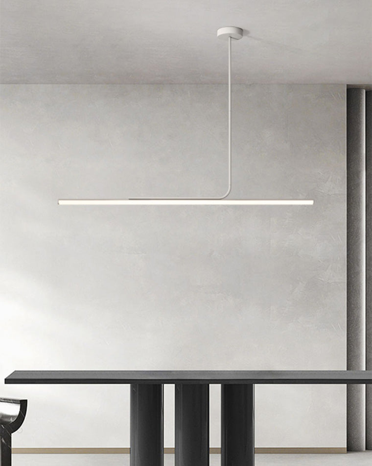 Lustre de salle à manger décoratif contemporain avec interrupteur à bouton-poussoir et peinture blanche