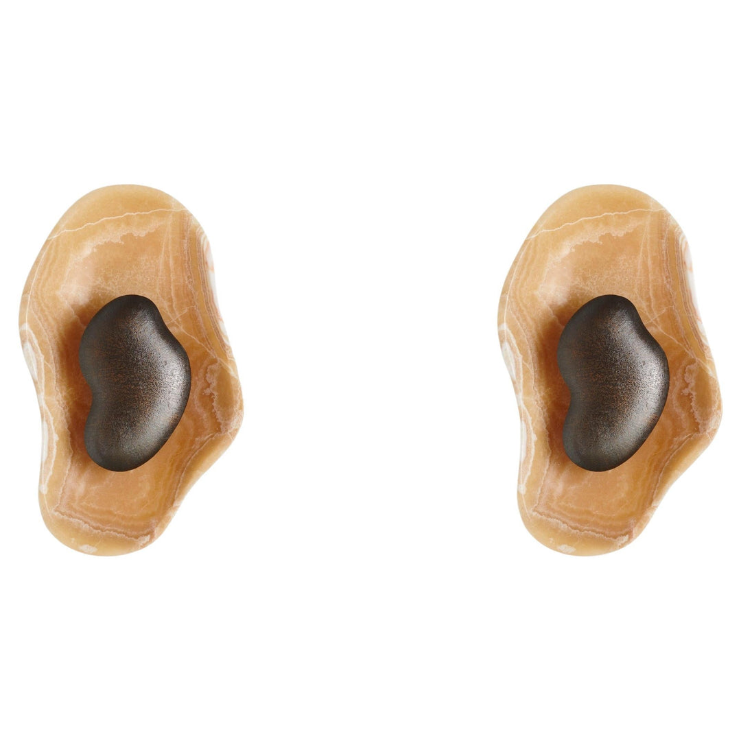 Oyster Hammerschlag Onyx Wandleuchte