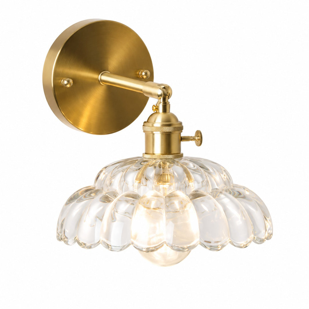 Clear Puff-Skirt Wall Lamp