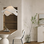 Load image into Gallery viewer, Ethereal Bloom French Floral Pleated Fabric Pendant Light
