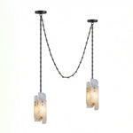Bild in Gallery-Viewer laden, Frosted Cylinder Shade Chain Hardwired Chandelier