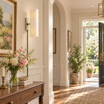 Cargar imagen en el visor de la Galería, Wolvina Plug-In Natural Marble Tube Wall Sconce