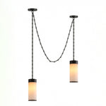 Bild in Gallery-Viewer laden, Cream Alabaster Chain Hardwired Pendant Light