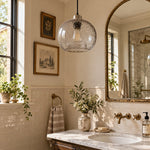 Charger l'image dans la visionneuse de galerie, Modern Rustic Glass Pendant Light for Dining Room