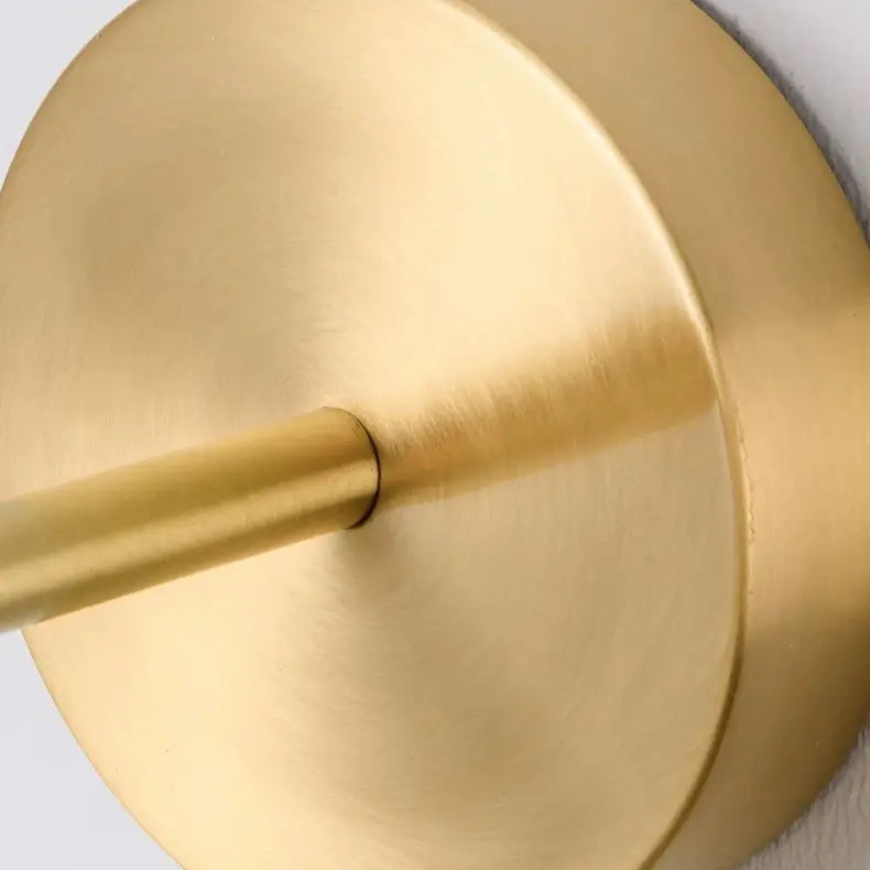 Brushed brass wall backplate detail