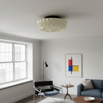 Load image into Gallery viewer, Dretta Vintage Classic Round Ceiling Light - Sculpted Art Glass Lighting Fixture for Living Room U02