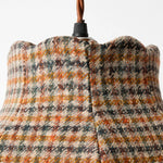 Bild in Gallery-Viewer laden, Vintage French Plaid Tweed Fabric Pendant Light