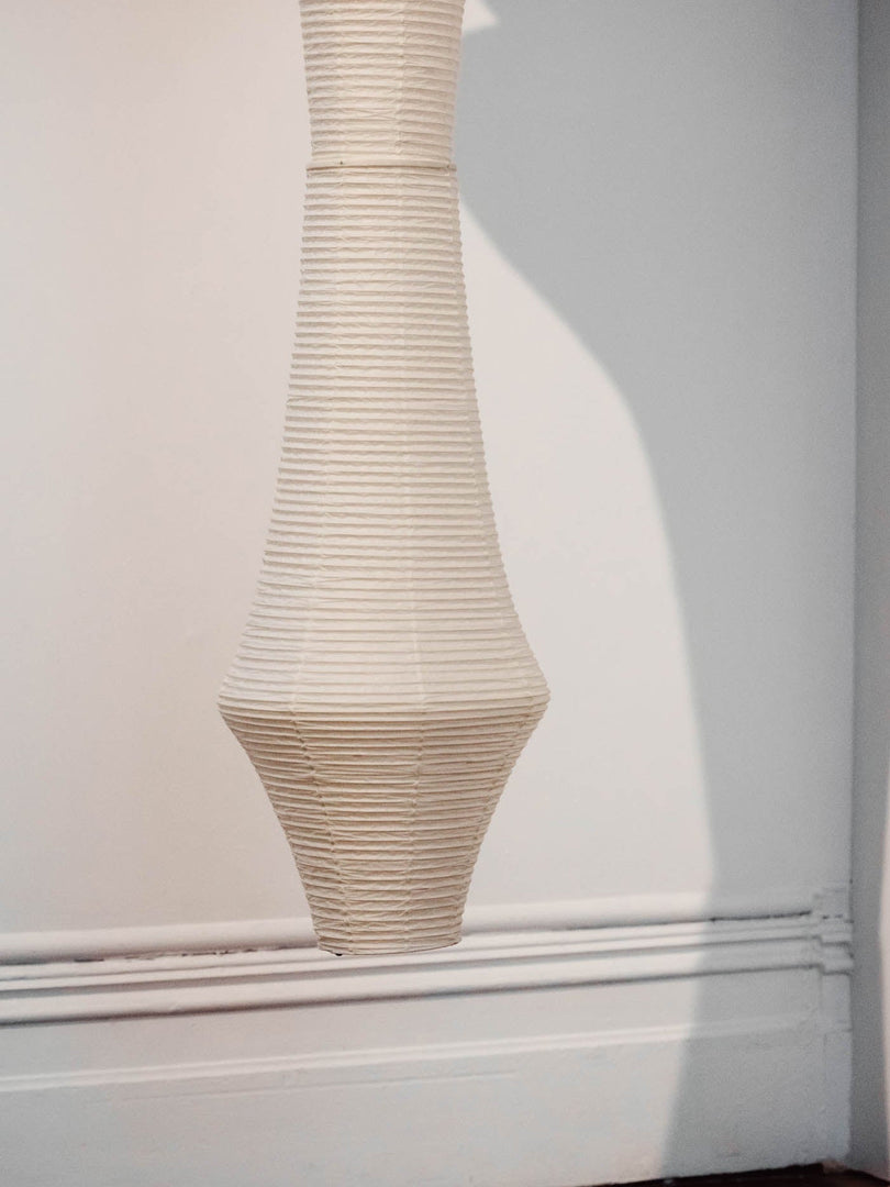 White Handcrafted Mulberry Paper Swag Light