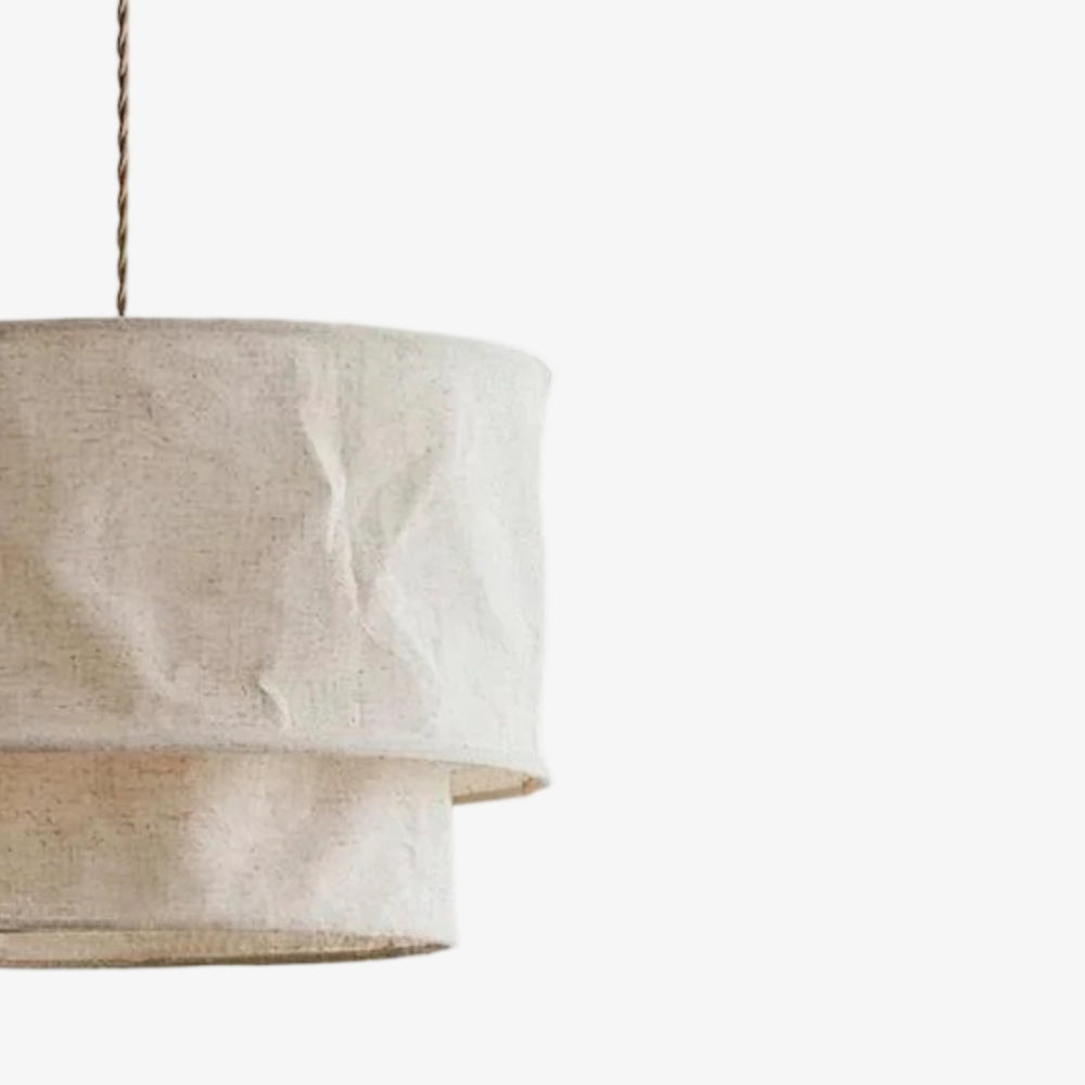 Lustre multi-couches Aeroloom - Tissu moderne et minimaliste pour salles à manger et salons