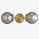 Charger l&#39;image dans la visionneuse de galerie, Lumio Globe Double Globe Vanity Wall Light - Rustic Farmhouse Bathroom Wall Fixture
