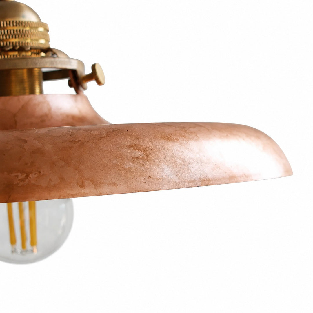 Distressed Industrial Metal Pendant Light