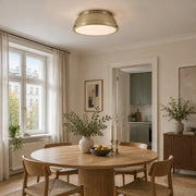 Metal Flush Ceiling Light with three metal finishes and colour choices - New2609-1024494 interior scene