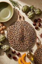 Load image into Gallery viewer, Leopard Solid Sapele Wood Board - Functional Dining Accessory for Kitchen