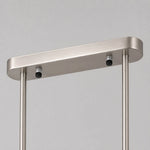Load image into Gallery viewer, Brushed silver ceiling canopy and rods detail