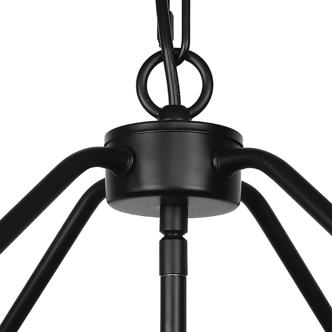 Oryven Modern Rustic Pendant Lighting - Drum Shade Hanging Lamp - Versatile Industrial Style for Home U07