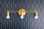 Cargar imagen en el visor de la Galería, Mobilux Line Modern Vanity Light - Bathroom Wall Fixture in Art Deco Style
