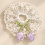 Load image into Gallery viewer, Vintage Lace Lamp Shade Covers with Bows, Pearls &amp; Floral Details