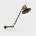 Cargar imagen en el visor de la Galería, Antique Brass adjustable folding wall lamp