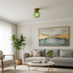 Cargar imagen en el visor de la Galería, Lámpara de Techo Empotrada de Vidrio Esférico Naveliro - Diseño Atemporal para Salón y Cocina