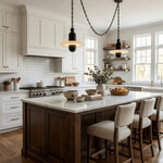 Bild in Gallery-Viewer laden, Black Metal Alabaster Chain-Hung Chandelier