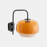Cargar imagen en el visor de la Galería, Aplique de pared Clinco con forma de globo de cristal contemporáneo: diseño moderno, iluminación versátil para salón, dormitorio y pasillo.
