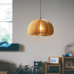 Bild in Gallery-Viewer laden, Rounded Wood Slat Swag Pendant Light