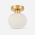 Load image into Gallery viewer, Standard brass opal glass ceiling light