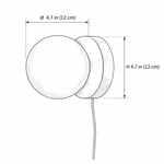 Bild in Gallery-Viewer laden, Nuvol Glass Plug-In Wall Light