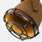 Load image into Gallery viewer, Black protective cage and rust metal shade detail