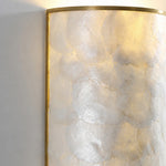 Bild in Gallery-Viewer laden, Nacrelith Capiz Shell Wall Sconce Layered Texture Design - Modern Wall Lamp for Living Space