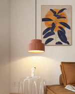 Charger l&#39;image dans la visionneuse de galerie, Lampe suspendue en résine de style nordique traditionnel orange câblée
