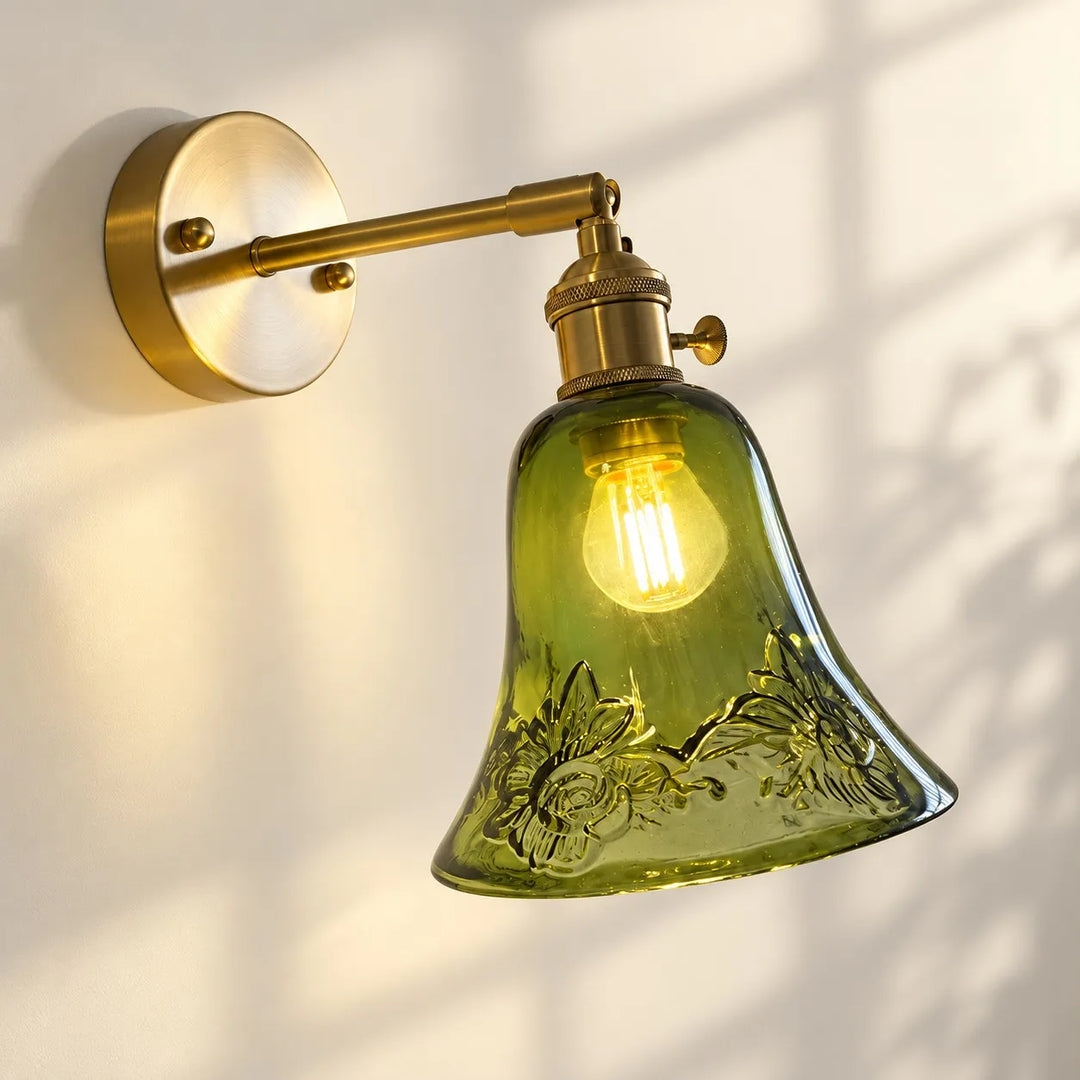 Glass Flower Vase Pendant Light