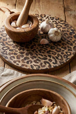 Load image into Gallery viewer, Leopard Solid Sapele Wood Board - Functional Dining Accessory for Kitchen