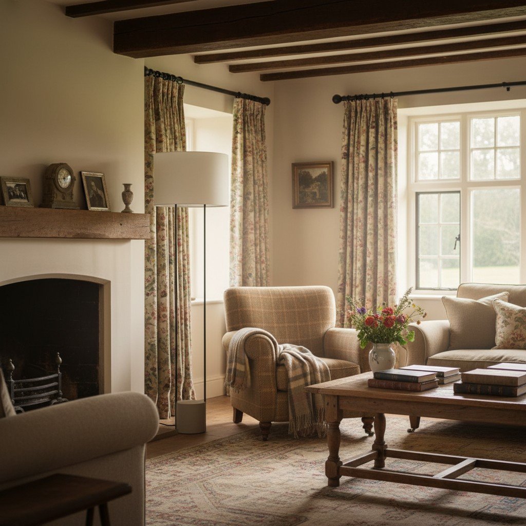 Luma Industrielle Moderne Tisch- und Stehlampe mit Weichem Stoffschirm – Zeitgenössische Beleuchtung für Zuhause und Büro