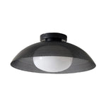 Cargar imagen en el visor de la Galería, Lámpara de techo empotrada Elorina de vidrio y metal: una elegante luminaria para espacios modernos
