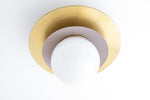 Load image into Gallery viewer, Artivo Modern Layered Globe Ceiling Light with Brass Finish for Living Room, Bedroom and Bathroom
