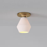 Load image into Gallery viewer, Merin Minimalist Sleek Geometric Glass Flushmount Light
