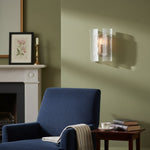 Bild in Gallery-Viewer laden, Velora Geschichtete Glas-Wandleuchte - Moderne Eleganz für Wohnzimmer