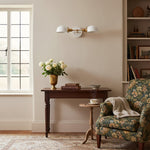 Load image into Gallery viewer, Ornato Luxe Art Deco Vanity Sconce – Opal Glass Wall Light for Bathroom &amp; Dressing Room
