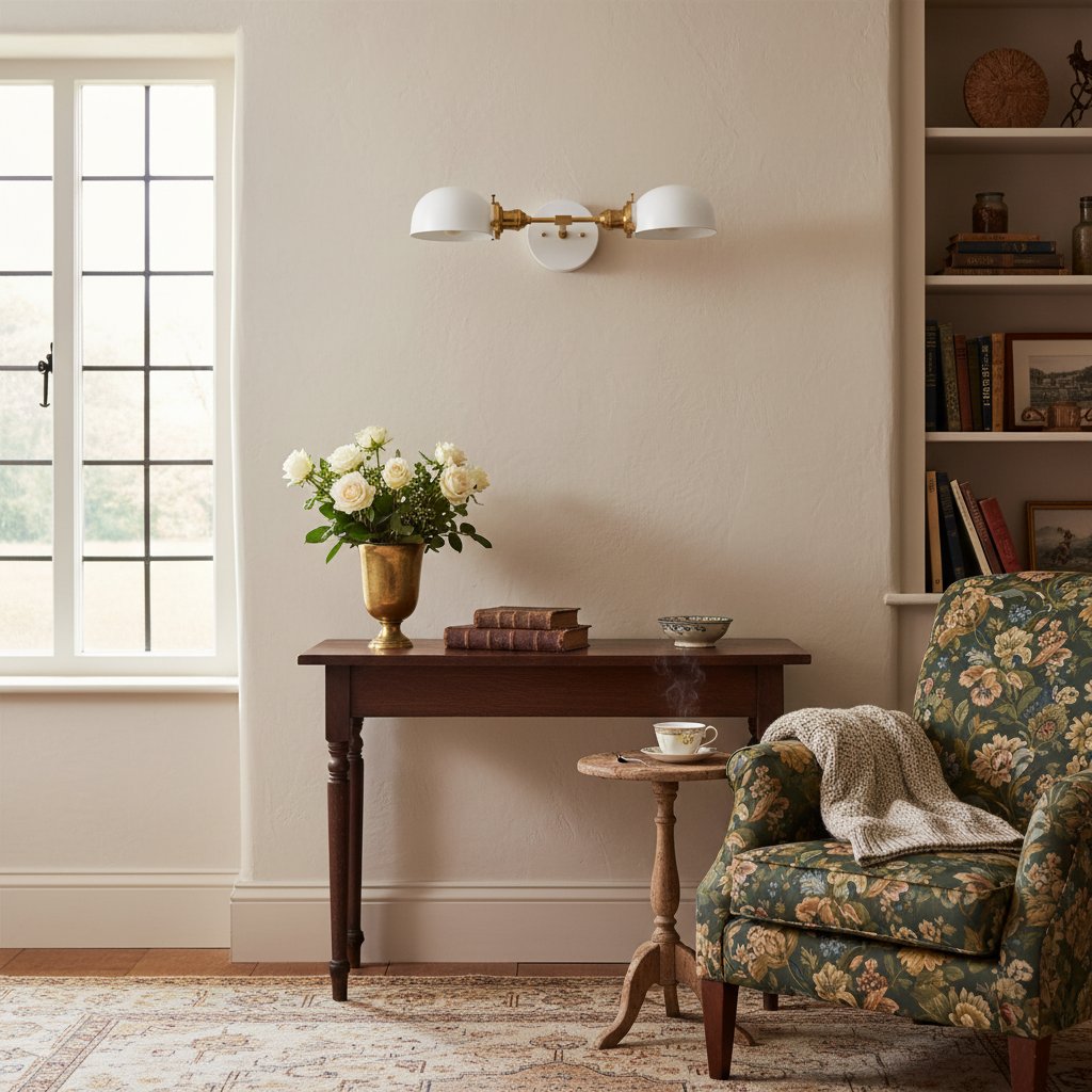 Ornato Luxe Art Deco Vanity Sconce – Opal Glass Wall Light for Bathroom & Dressing Room