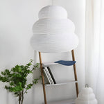 Bild in Gallery-Viewer laden, Beige Mulberry Paper Swag Pendant Light