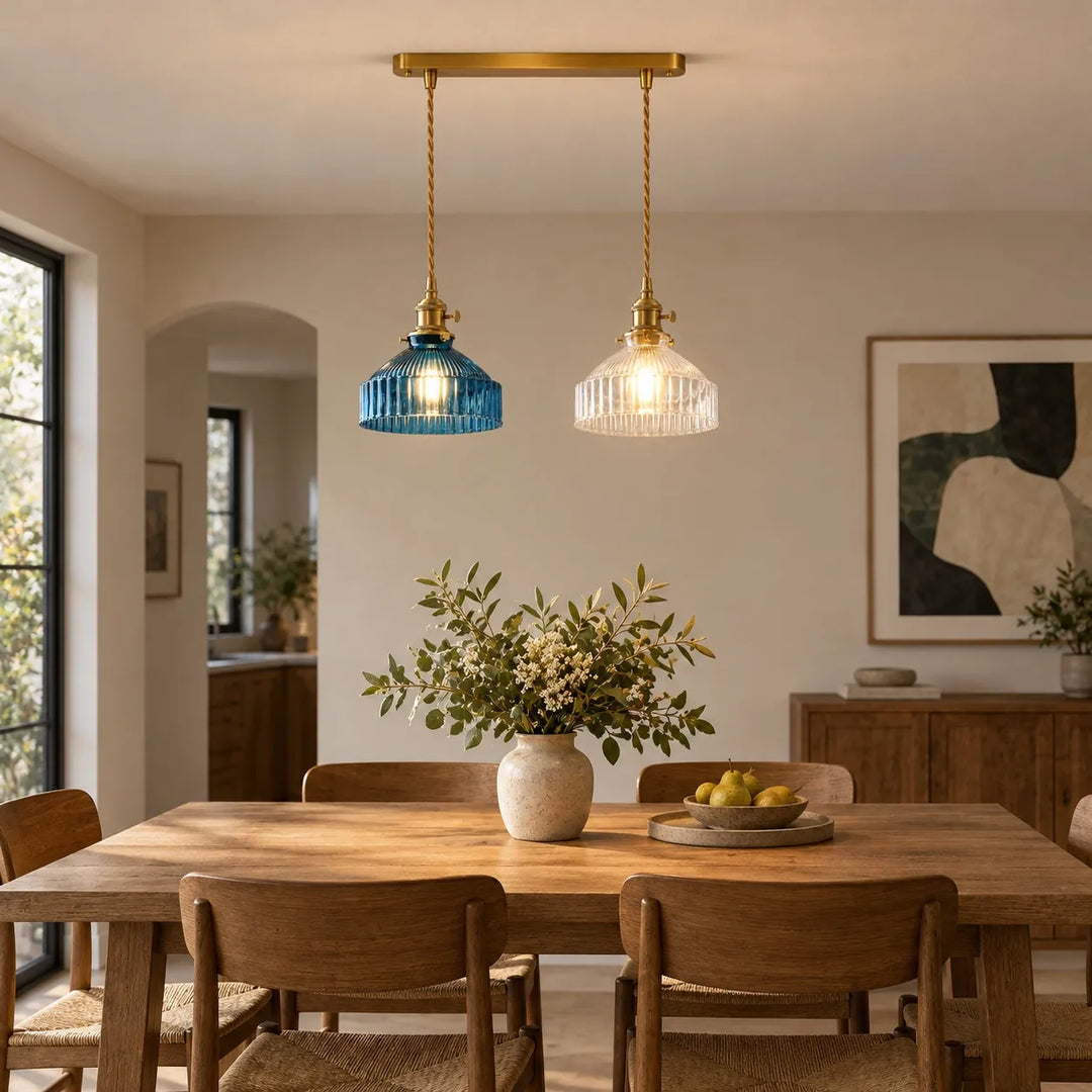 Colored Glass Pendant Light