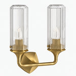 Cargar imagen en el visor de la Galería, Ridged Shade Armed Cup Metal Plate Wall Light