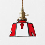 Bild in Gallery-Viewer laden, Handmade Stained Glass Bow Pendant Lamp